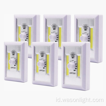 Baterai Dimmable Dioperasikan COB LED Cordless Light Switch